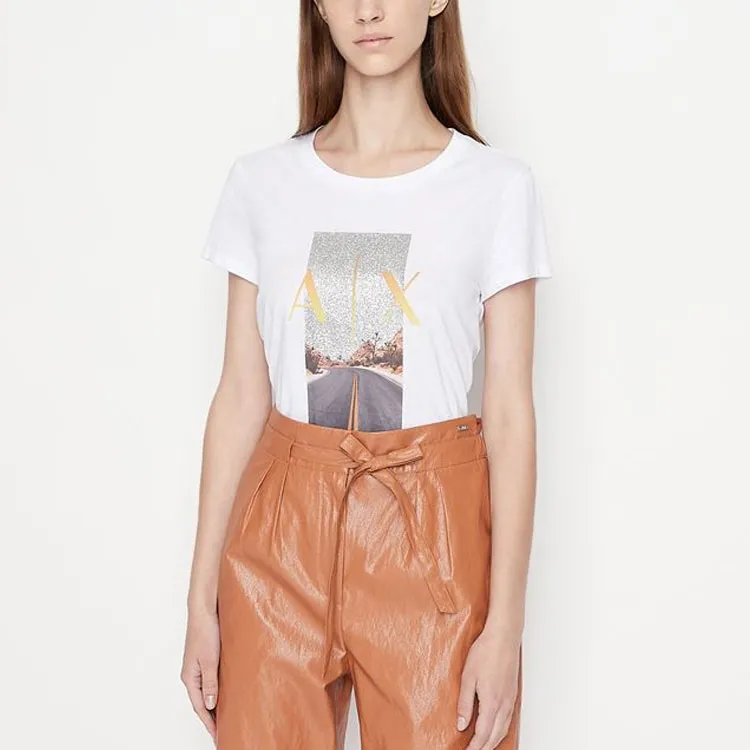 ARMANI EXCHANGE T Shirts Women's White-1