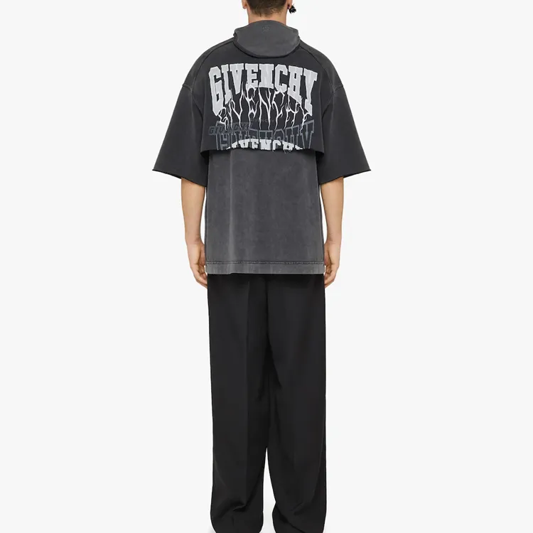 Givenchy Layered Graphic T shirt With Balaclava-3