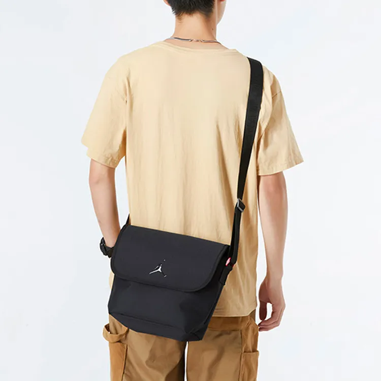 Jordan Polyester Portable Crossbody Bag, Shoulder Bag Unisex Black-2