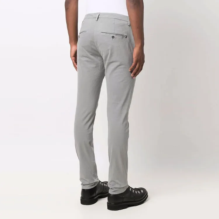 Dondup Mid Rise Slim Fit Trousers-2