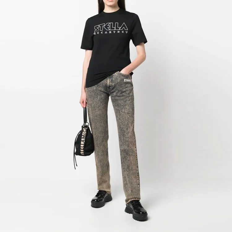 Stella McCartney Logo Printed Crewneck T Shirt-1