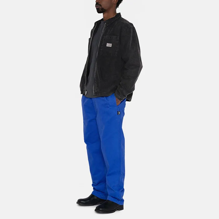 Stussy Washed Canvas Zip Shirt-4