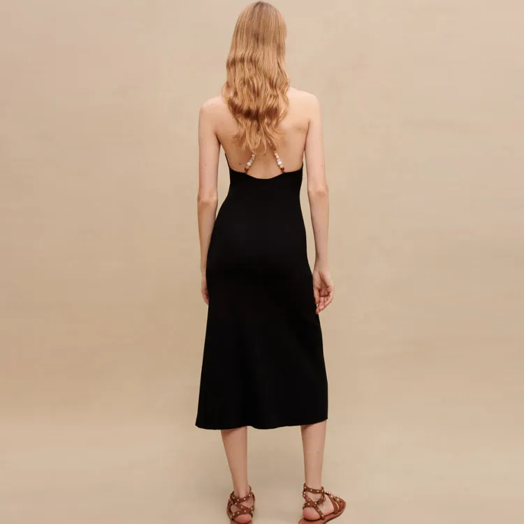Maje Slip Dresses Women's Black-1