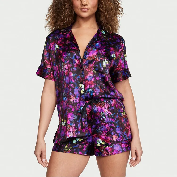 Victoria's Secret Satin Short Pajama Set Pajama Set Women's-2