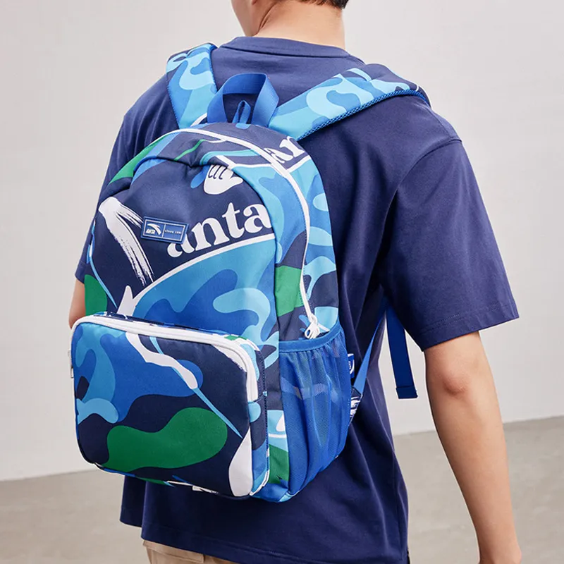 Anta Life Collection PU Double Coated Laptop Backpack Regular Unisex Dazzling Blue-5