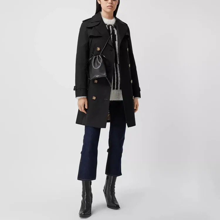 Burberry Trench Coat Women's Black-3