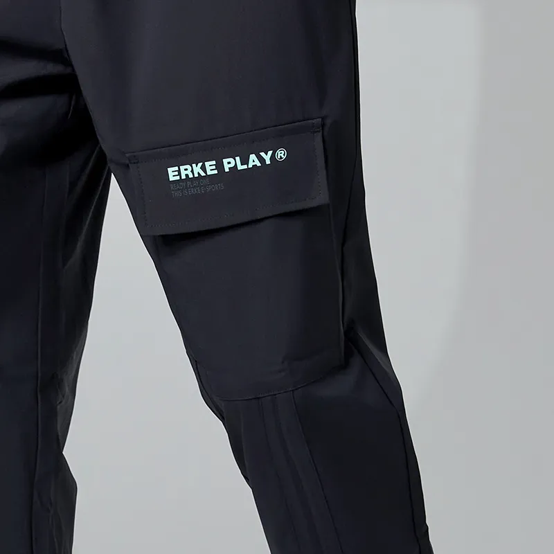Erke Cargo Pants Men Jet Black-5