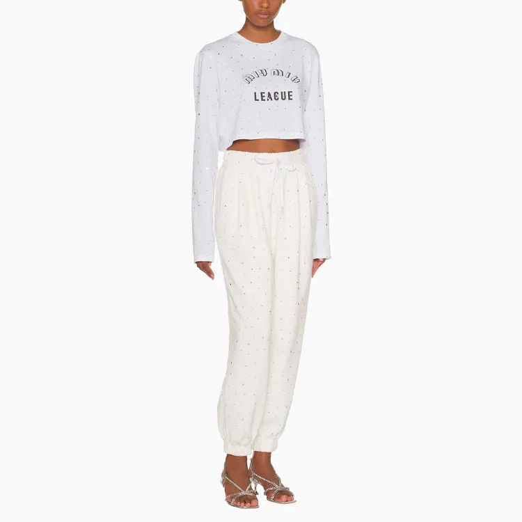 MIU MIU Crop Tops Women's White-1