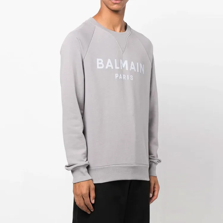 BALMAIN FW22 Sweatshirt Men's Gray-4