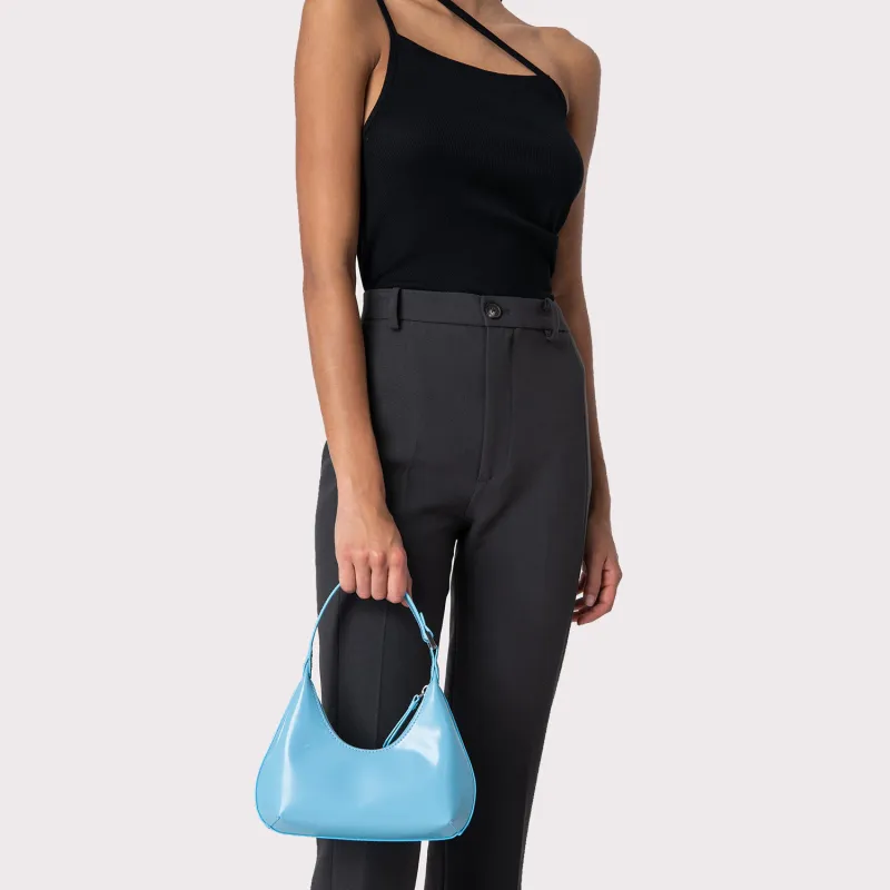 By Far Baby Amber Semi-patent Leather Shoulder Bag-2