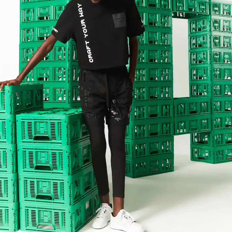 LACOSTE Minecraft T-Shirt Women's Black-2