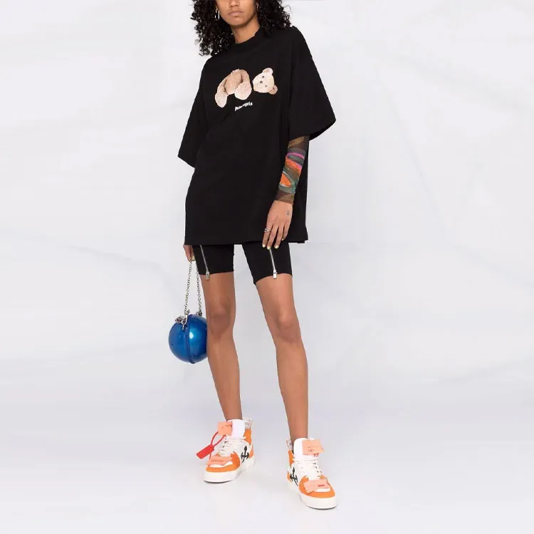 PALM ANGELS Women'ss Bear Loose T Shirt Black/Brown-1