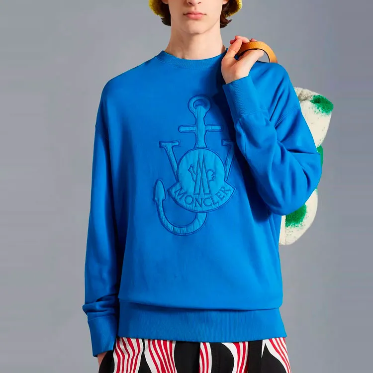 Moncler SS22 T Shirts Unisex Blue-3