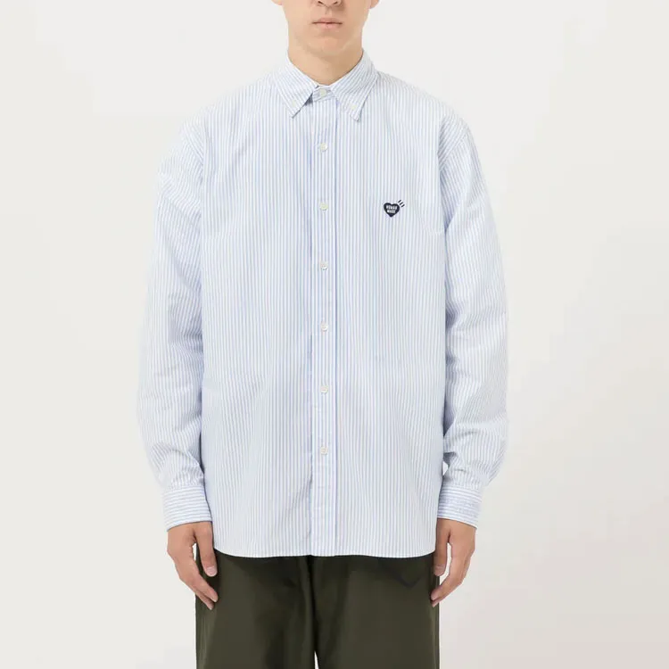 HUMAN MADE Heart Logo Stripe Bd Shirt-2