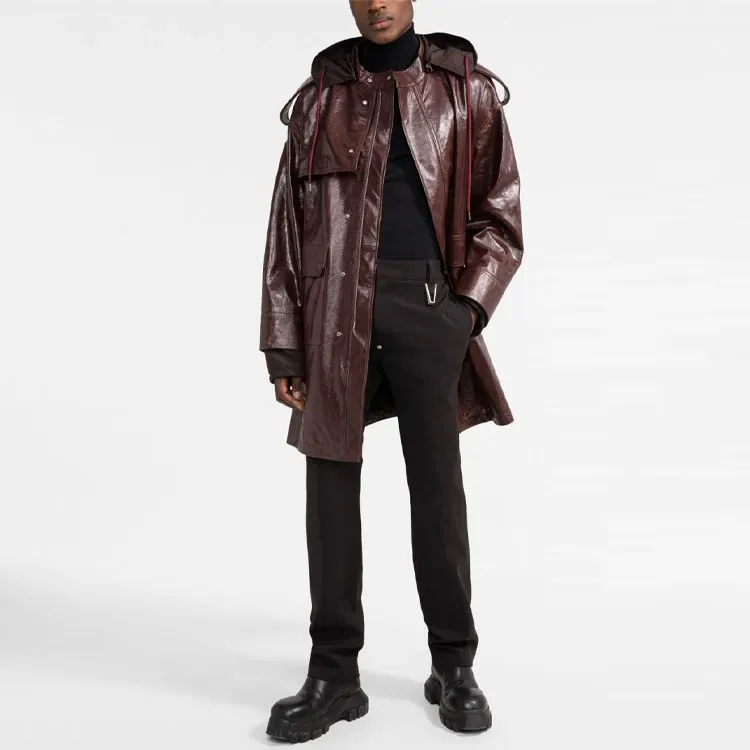 AMBUSH Zipped up Leather Coat-1