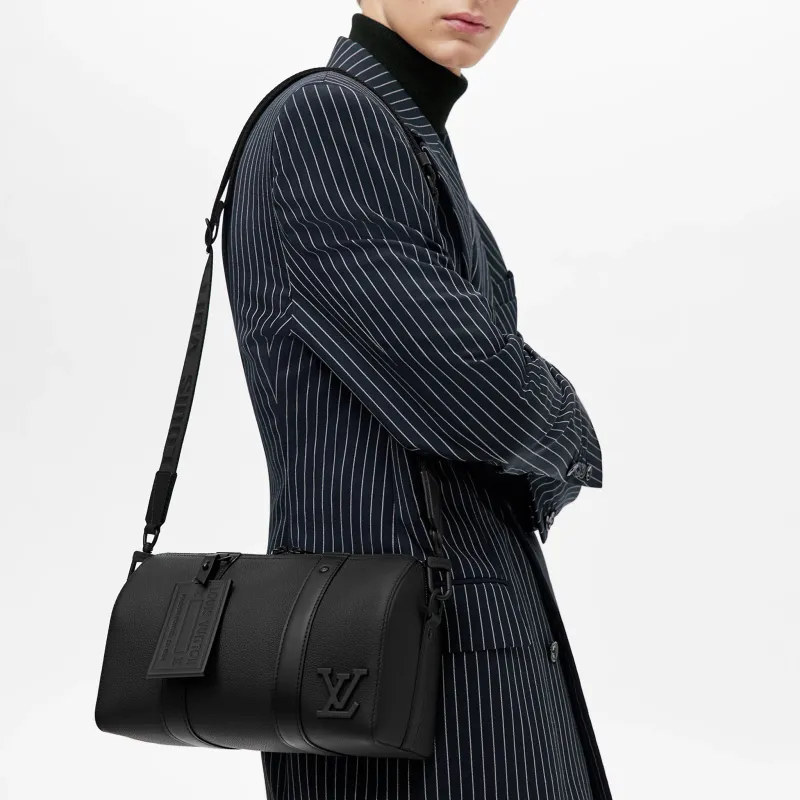 LOUIS VUITTON Keepall City Aerogram Black-6