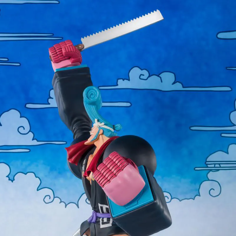BANDAI Figuarts Zero One Piece Franky Franosuke Action Figure Navy-3