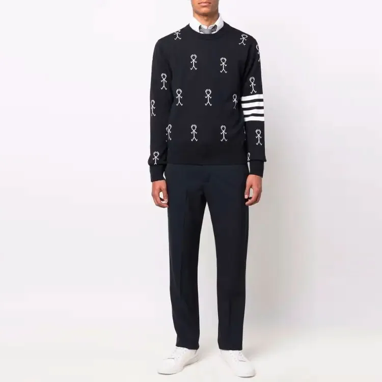 THOM BROWNE Sweaters Men Marine Blue-1