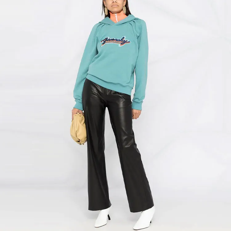 Givenchy Logo Patch Cropped Hoodie 'Celestial Blue'-2