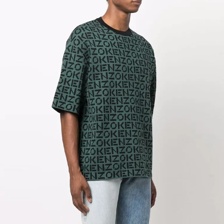 KENZO T Shirts Men Green-2
