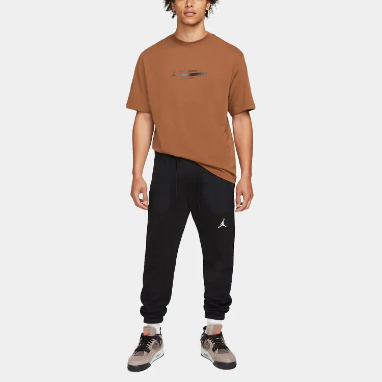 Jordan T Shirts Men Granite Brown-2