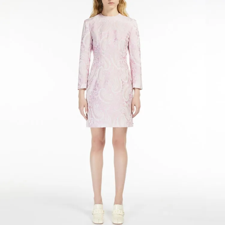 SportMax Long-Sleeved Dresses Women's Pink-2
