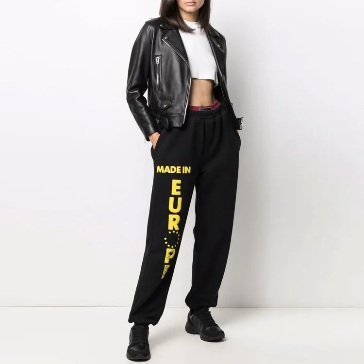 Vetements Knitted Sweatpants Unisex Black-2