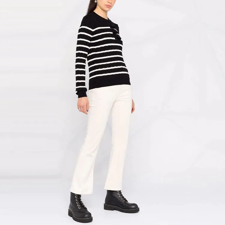 RED VALENTINO FW21 Slim Fit Sweater Women's Black-3