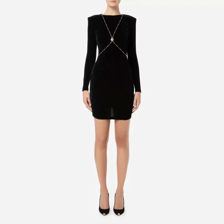 Elisabetta Franchi FW22 Dress Black-2