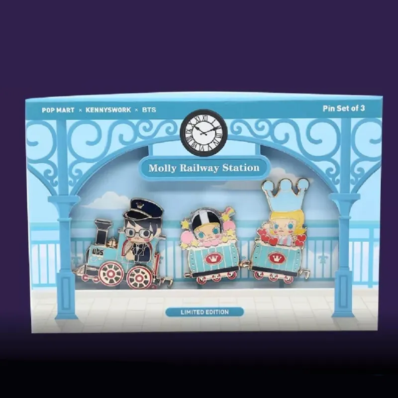 POP MART Molly BTS Train Badges-1