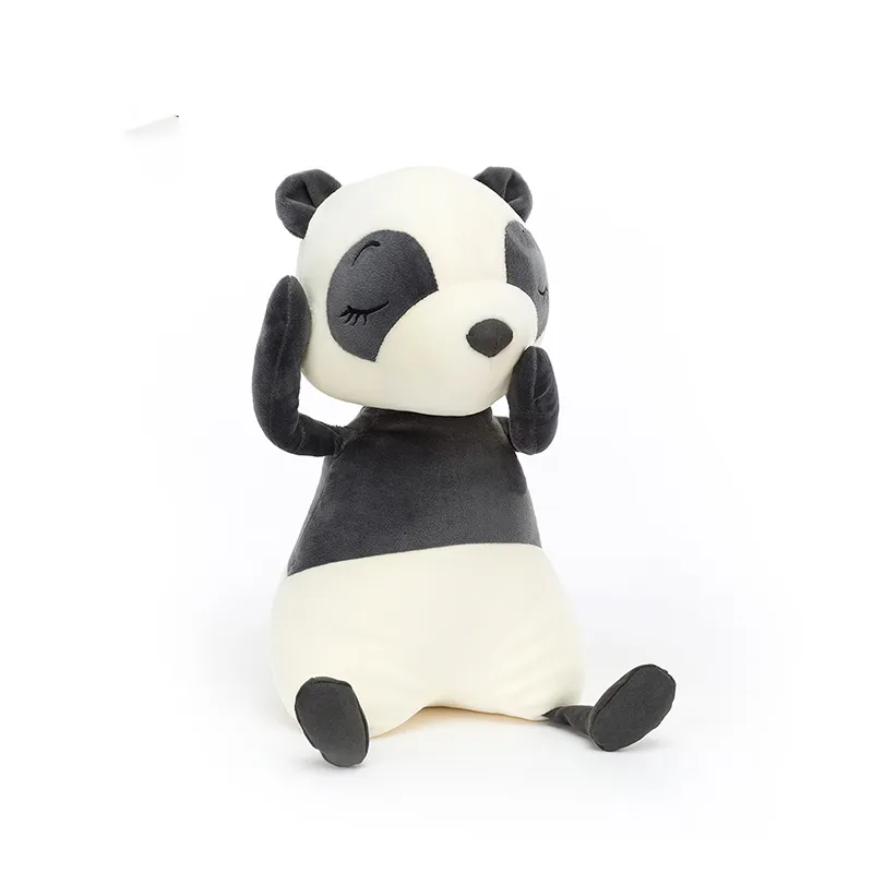 JELLYCAT Jungle Animal Collection Yearly Sleep Panda Dolls Plush Doll 24cm/36cm Height-1