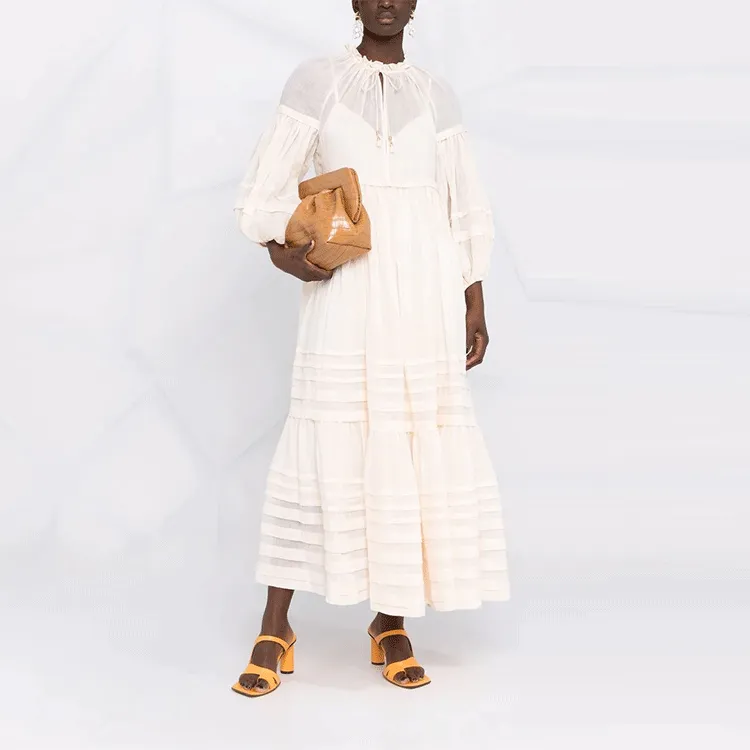 Zimmermann Long-Sleeved Dresses Women's Beige-1