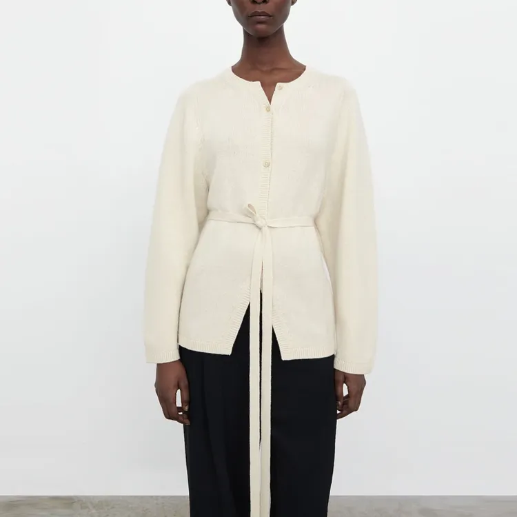 TOTEME Tied waist Cashmere Cardigan-3