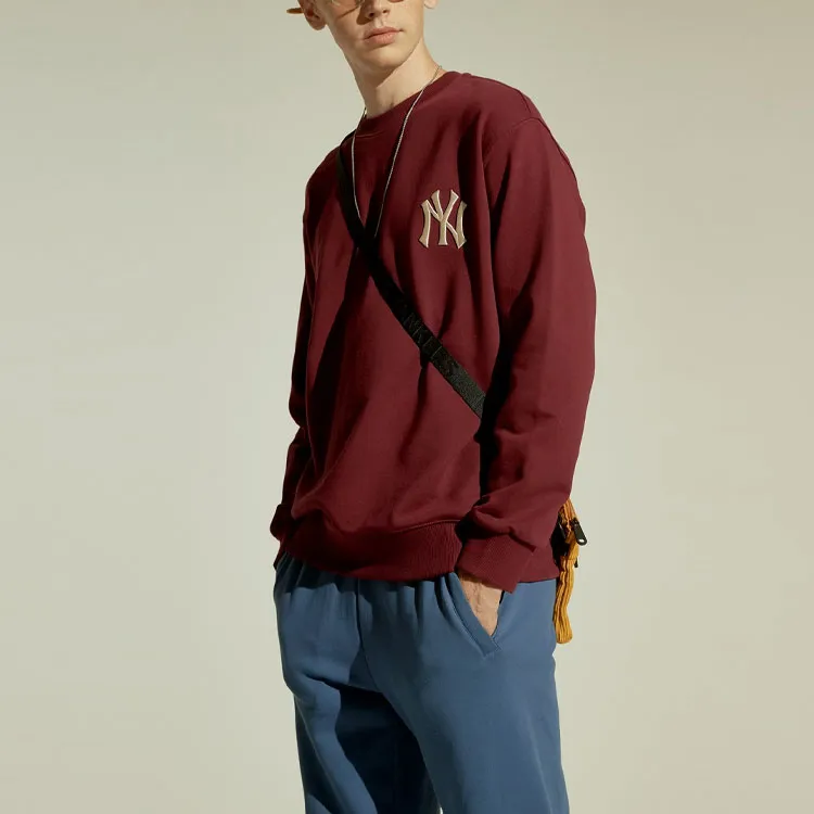 MLB Old Flower Sweatshirts Unisex Dark Purple-2