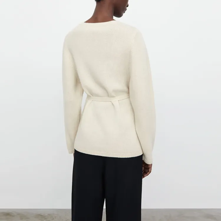 TOTEME Tied waist Cashmere Cardigan-4