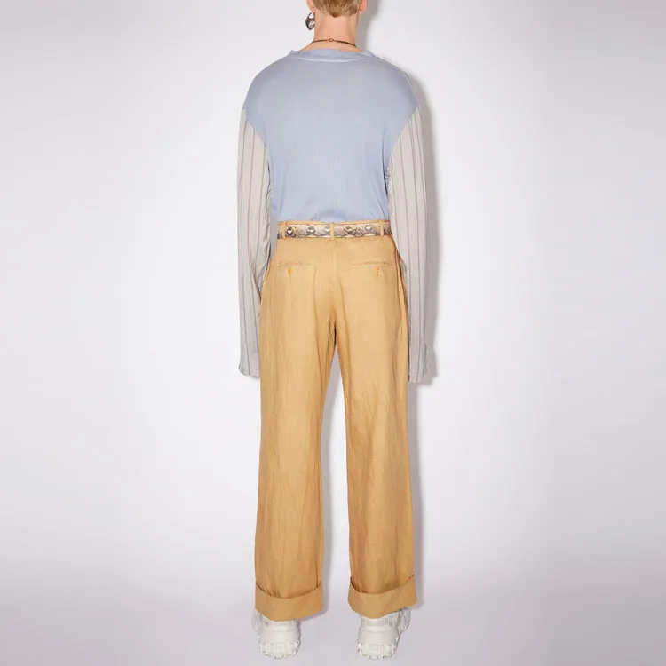 Acne Studios Casual Pants Men Almond Beige-2