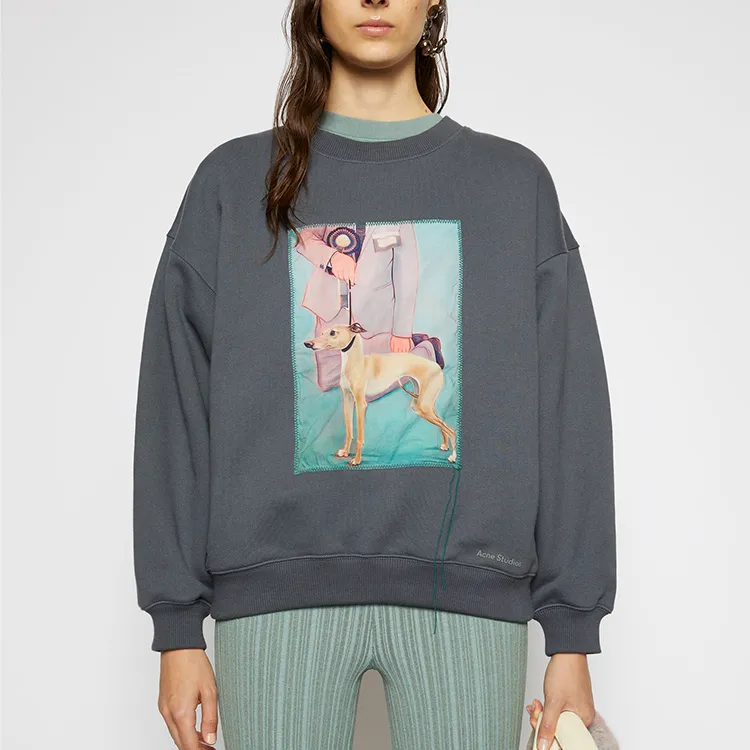 Acne Studios Sweatshirts Women's Slate Gray-1