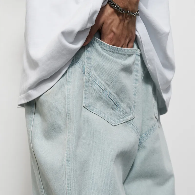 FPA Wide Leg Moderate Jeans Unisex Light Blue-7