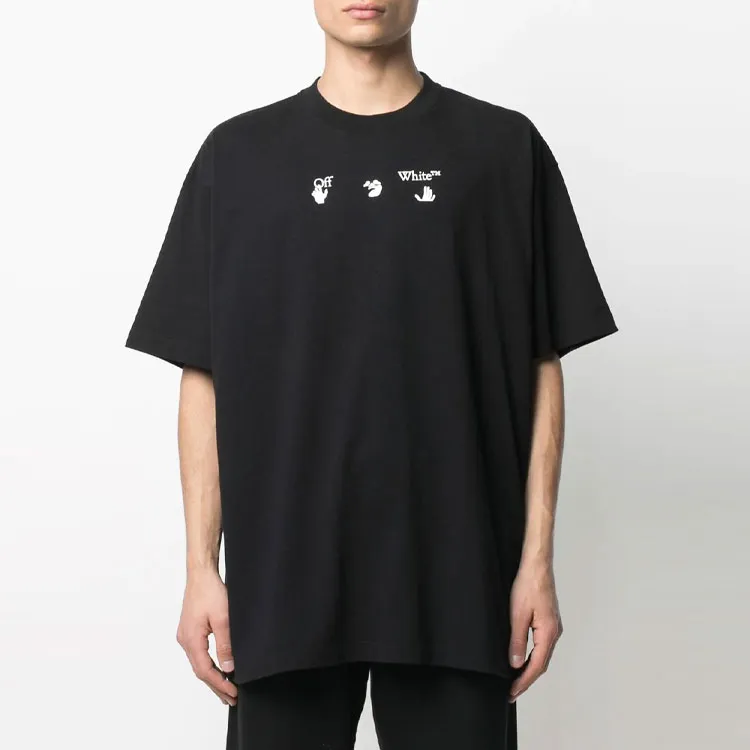 OFF WHITE SS21 T Shirt Loose Fit Men's Black-4