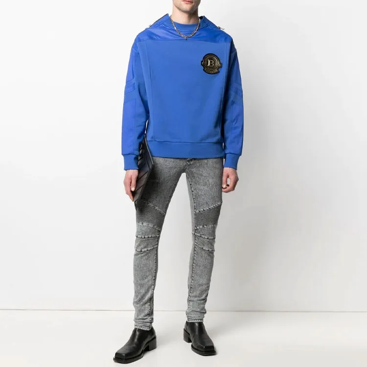 BALMAIN Jeans Men Gray-1