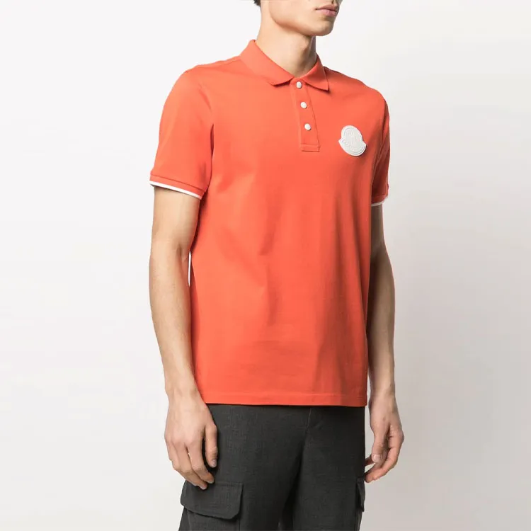 Moncler FW21 Polo Shirts Men Orange-3