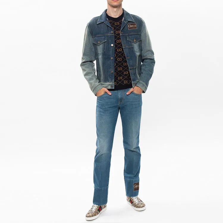 GUCCI Sweaters Men Navy Blue-3