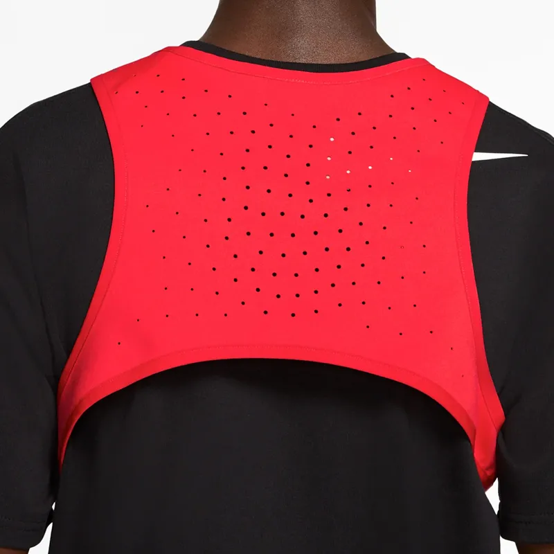 Nike Lab X MMW Collaboration Polyester With Nylon Vest With Backpack Regular Unisex Red-3
