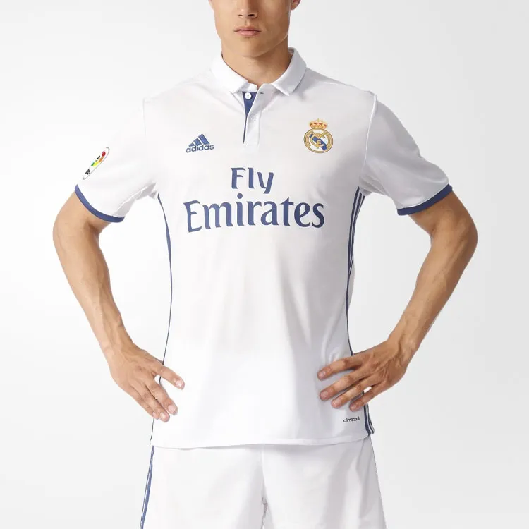 Adidas Real Madrid Soccer Jerseys Men White-3