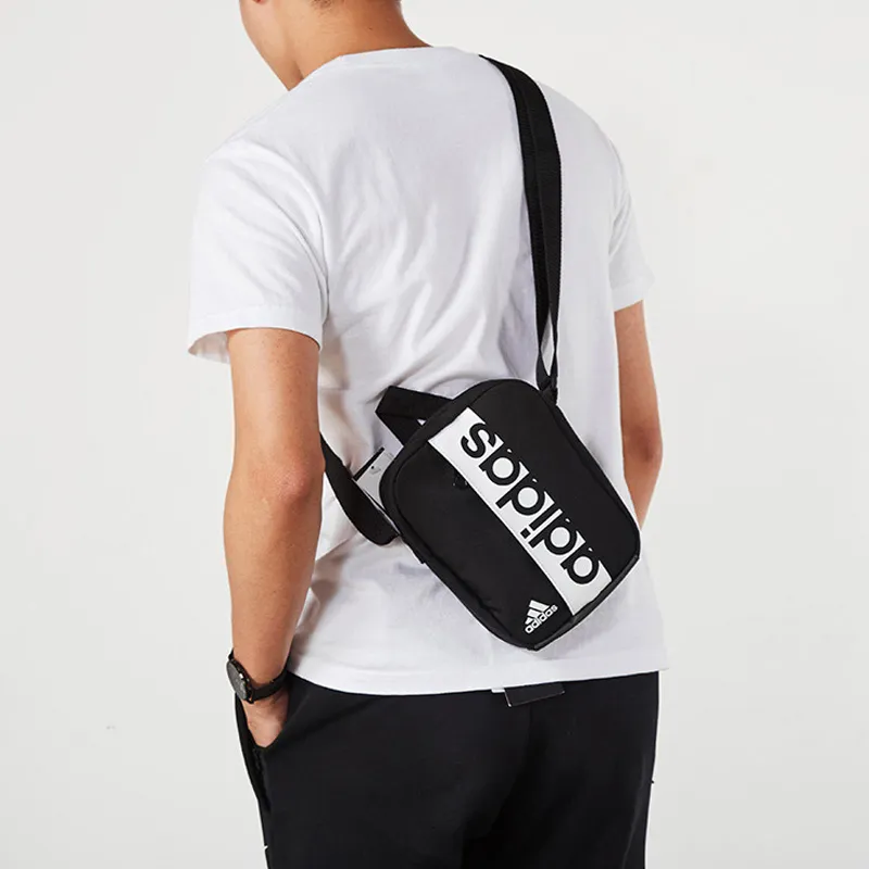 Adidas Polyester Small Square Bag Shoulder Bag Crossbody Bag Regular Unisex Black-3