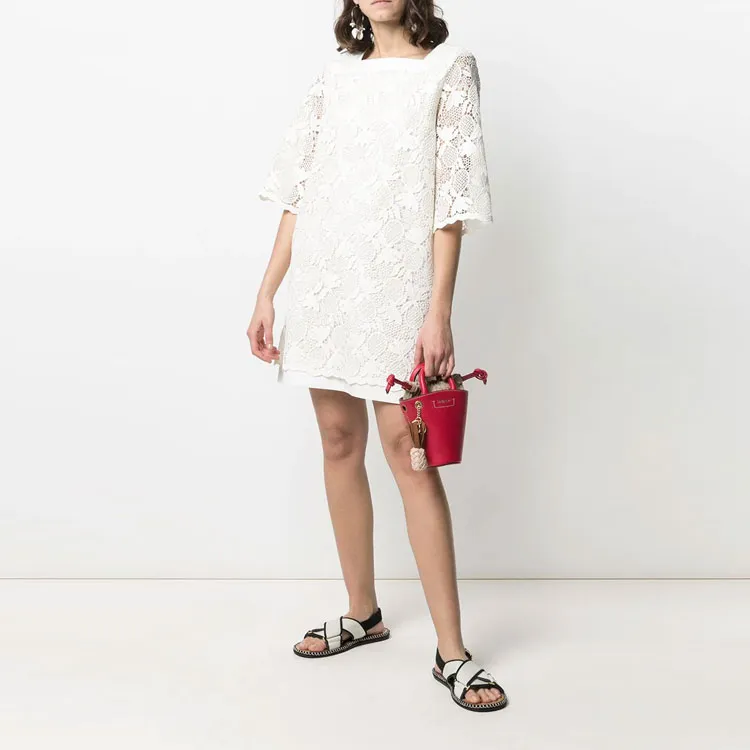 See By Chloe Long-Sleeved Dresses Women's White-1