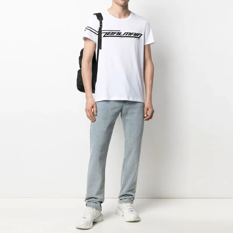 BALMAIN T Shirts Men White-1