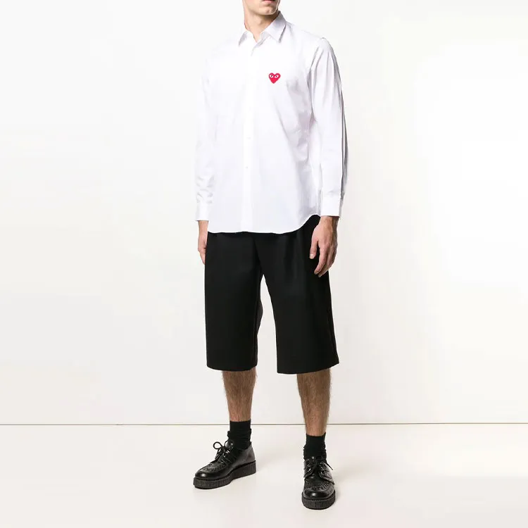 CDG Play Shirts Men White-1