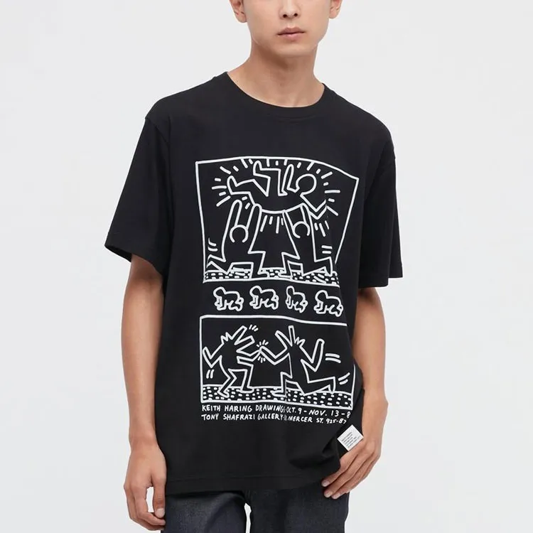 UNIQLO x Keith Haring T-Shirt Unisex Black-1