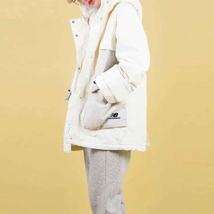 New Balance Puffer Jackets Women's White-9